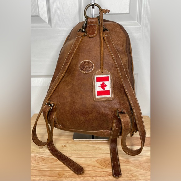 Genuine Leather Roots Backpack - Picture 3 of 11